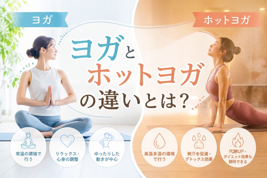 ヨガ　ホットヨガ　違い